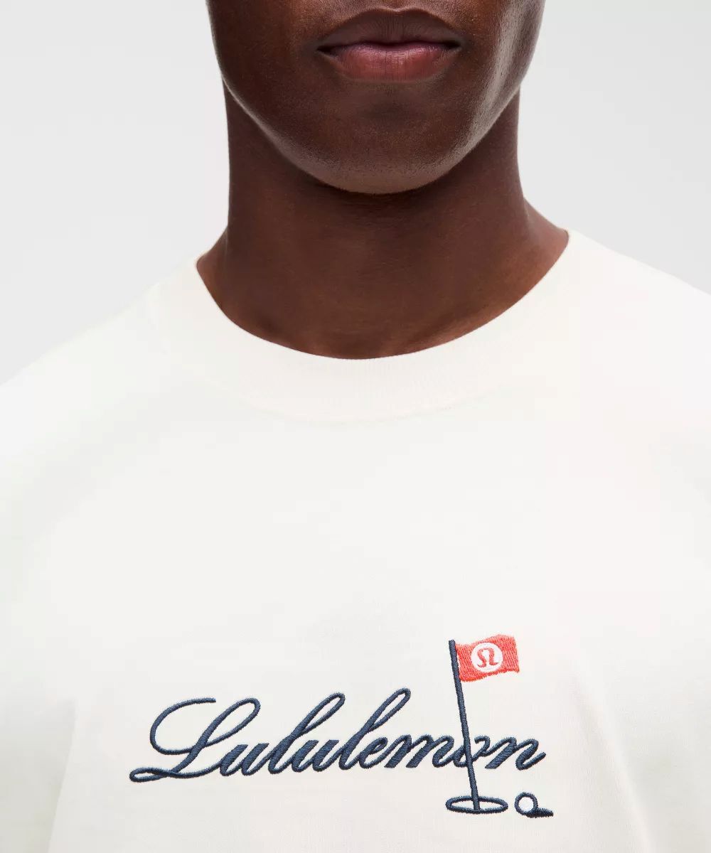 MEN'S NWT LULULEMON HEAVYWEIGHT CLASSIC-FIT COTTON T* GRAPHIC XL COCONUT IVORY